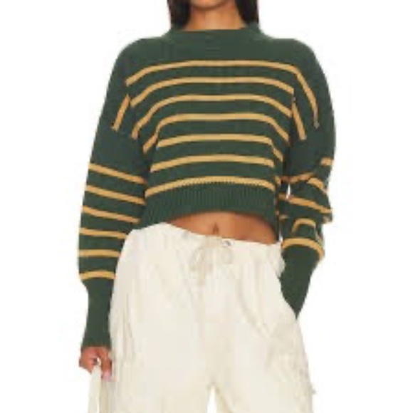 Free People Sweaters - Free People Easy Street Crop Pullover Sweater Women's Size Large